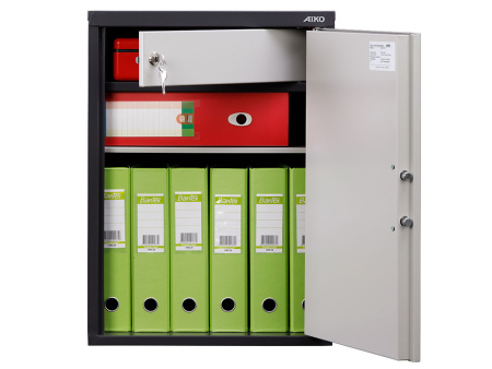 Бухгалтерский шкаф AIKO SL-65Т EL (Графит/Светло-серый)