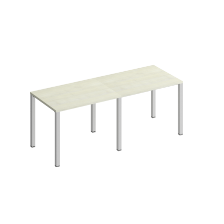 Рабочая станция на металлокаркасе КФ (2х100) Комфорт КФ К.1130-2 2000x750x750 (Дуб шамони светлыйСерый)