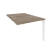 Стол-приставка двойной на П-образном м/к к опорным элем. Onix O.MP-D.SPR-1.7 980x1475x750 (Тиквуд Темный/Белый Металл)