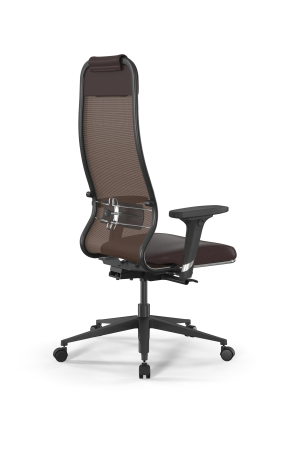 Кресло для руководителя Метта SynchroSit 10 B1-115D - X2+Extra /Um00/Wm12/D02P(M23.B11.G19.W02) (Темно-коричневый)