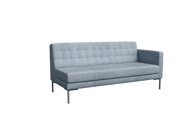 Секция с подлокотником трехместная FR-SP-03 (L) (Enzo 994/Металл Серый)