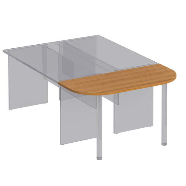 Брифинг-приставка без опор Формула ФР 432 1340x590x22 (Вяз светлый)