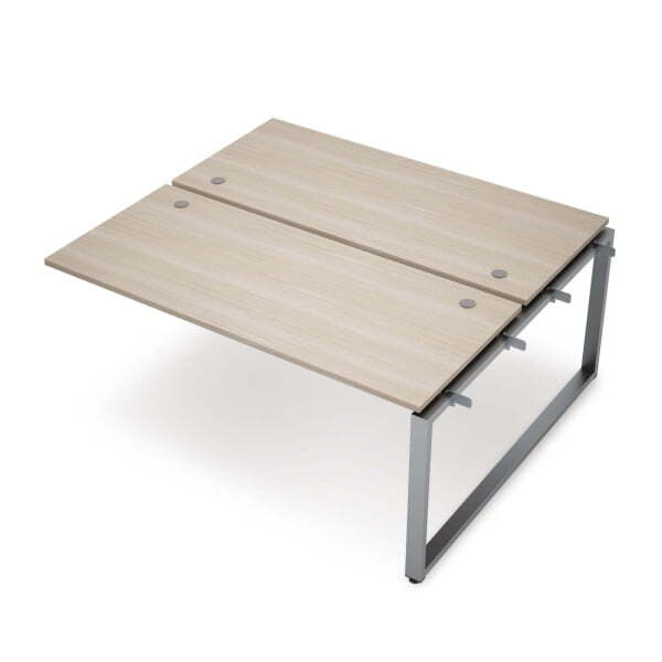 6МБС-О.6288 Бенч-система на 2 рабочих места, средний модуль (1200x1635x750) (Шамони светлый/Алюминий матовый)