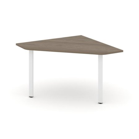 Угловой элемент переговорного стола SN-6.UPRG-031 (1180х1180х750) (Вяз Благородный/Металл Белый)