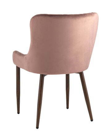 Стул Ститч Хани велюр пыльно-розовый ножки дерево (Стул Ститч Хани пыльно-розовый)