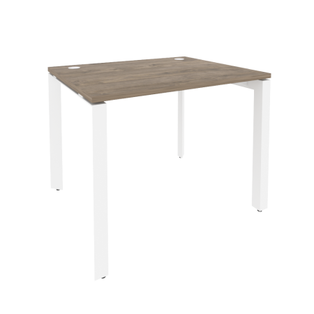 Стол рабочий на П-образном м/к Onix O.MP-SP-1.8 980x800x750 (Тиквуд Темный/Белый Металл)