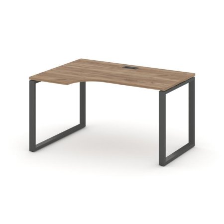 Стол рабочий эргономичный SN-6O.SPA-001(L) (1380х600/980х750) (Дуб Табак/Металл Антрацит)