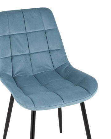 Стул Флекс велюр пыльно-голубой (Стул Флекс пыльно-голубой)