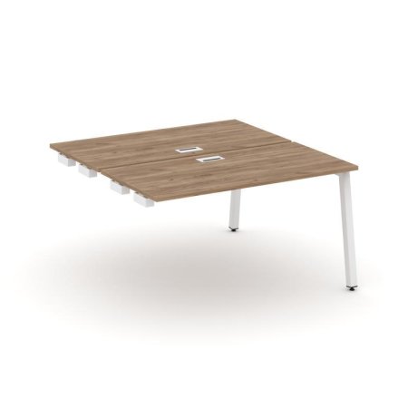 Стол-приставка к опорным элементам SN-5A.DPRS-023 (1380х1632х750) (Дуб Табак/Металл Белый)