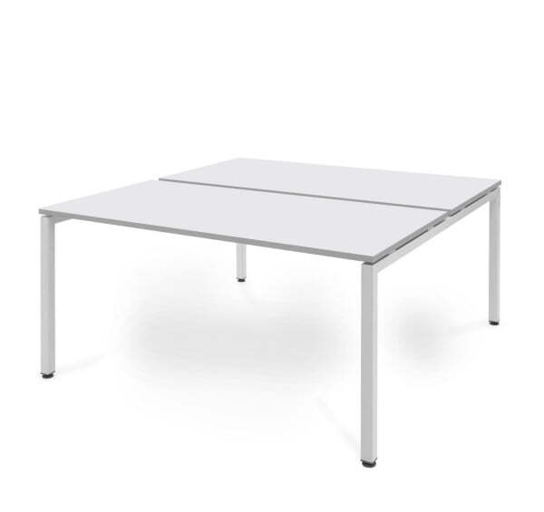 TOUR LIGHT  Бенч-система 2 рабочих места 140143 (Белый/Белый металл)