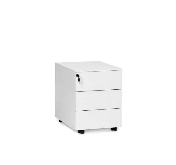 OLA Тумба 3 ящика без ручек (Белый)