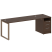 Рабочая станция Metal System Style БО.РС-СТП-1.5 2212x720x750 (Дуб Наварра/Серый металл)