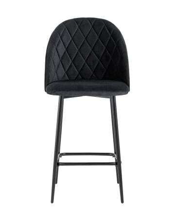 Стул полубарный Марсель велюр черный (Стул полубарный Марсель черный)