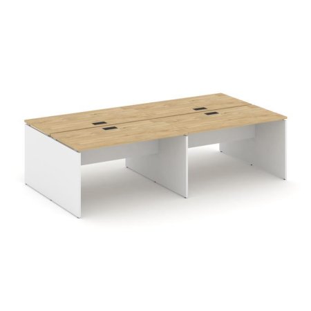 Рабочая станция 2-х сторонняя SN-D.DRS-042 (2360х1432х750) (Тиквуд Светлый/Белый)