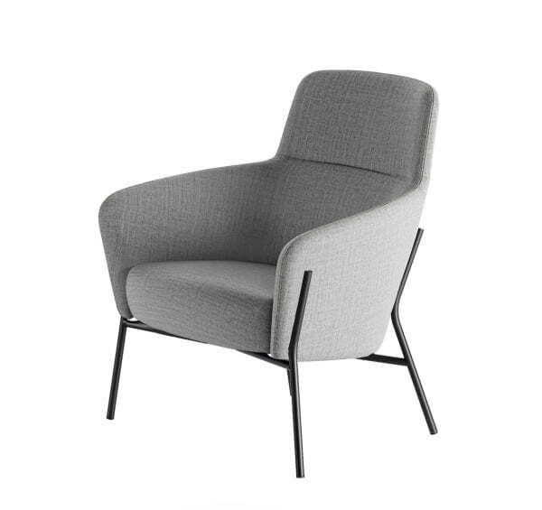 VENTO Кресло (СЕРЫЙ/ЧЕРНЫЙ)