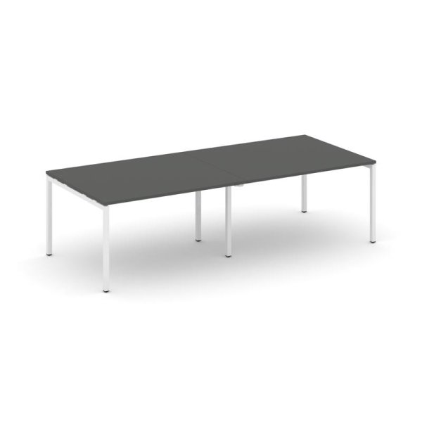 Стол переговорный SN-4P.SPRG-044.3 (3160х1180х750) (Антрацит/Металл Белый)