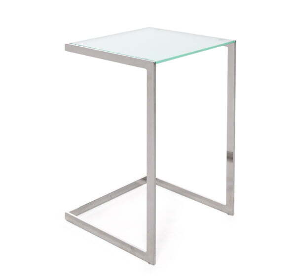 TOWER Стол кофейный матовый (Мат/Хром металл)