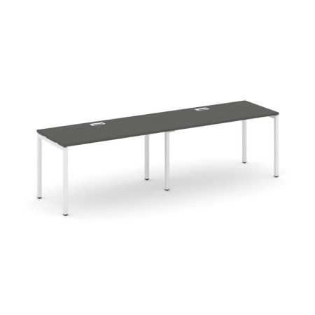Рабочая станция 1 сторонняя SN-4P.ORS-002 (2360х600х750) (Антрацит/Металл Белый)
