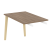 Брифинг-приставка на деревянных опорах Onix Wood Direct OW.BR-11 1180x720x750 (Тиквуд Темный/Дуб Светлый)