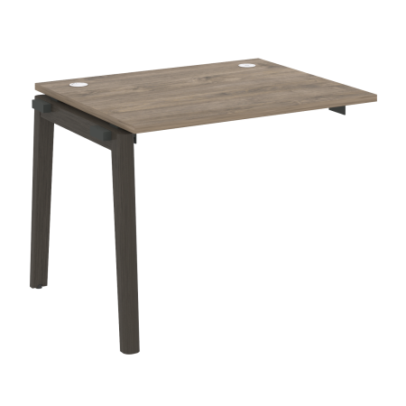 Наборный элемент рабочей станции на деревянных опорах Onix Wood OW.1.NRS-1.8 980x800x750 (Тиквуд Темный/Дуб Темный)