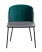 Стул Дабл велюр серый с изумрудной вставкой (Стул Дабл изумрудный)