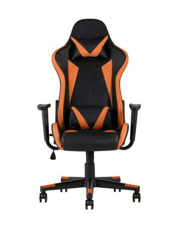 Кресло игровое TopChairs Gallardo оранжевое (Геймерское кресло Gallardo оранжевый)