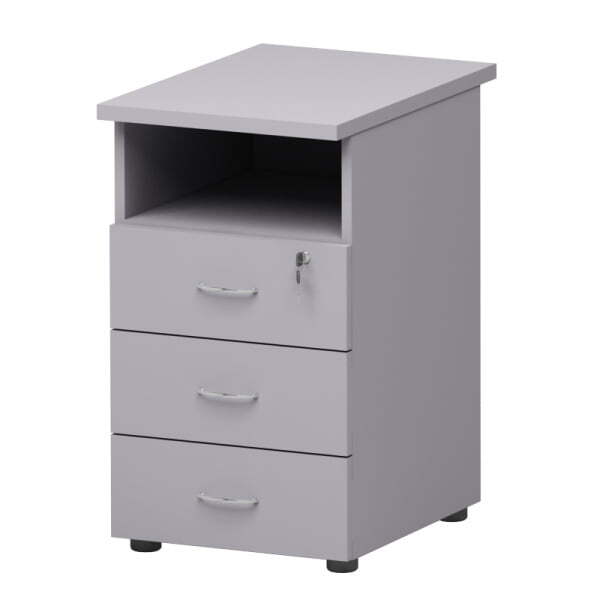 Тумба (стационарная с замком) Этюд Р20.18 432x600x750 (Серый)
