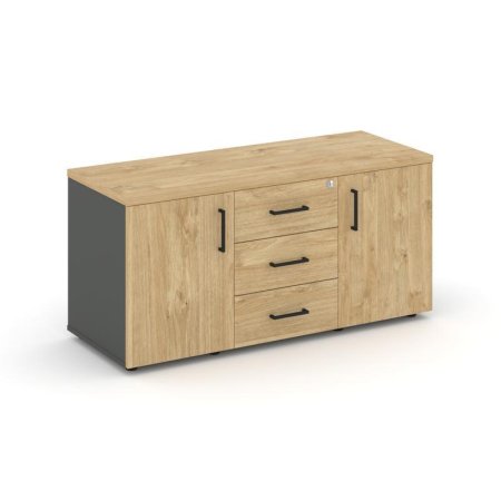 Тумба для оргтехники/сервисная SN.TS-002 (1206х460х576) (Антрацит/Тиквуд Светлый)