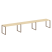 Рабочая станция Metal System Style БО.СМ-3.4 4800x720x750 (Дуб Наварра/Серый металл)