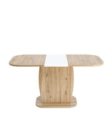 Стол Barrel 110-145*70 дуб/белый (Стол обеденный BARREL дуб)