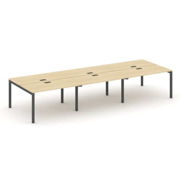 Рабочая станция 2-х сторонняя SN-5P.DRS-063 (4140х1232х750) (Акация Лорка/Металл Антрацит)