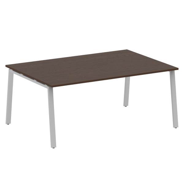 Стол для переговоров (1 столешница) на А-образном м/к Metal System Style БА.ПРГ-1.5 1800x1235x750 (Венге Цаво/Серый металл)