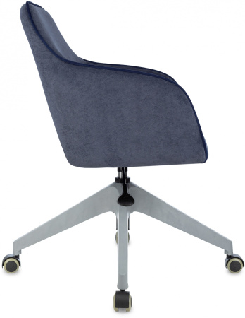 Кресло CH-380GL синий Light-27 крестов.4-луч. пластик пластик серый (Синий)