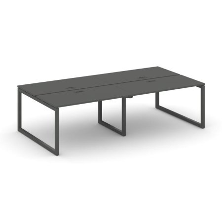 Рабочая станция 2-х сторонняя SN-5O.DRS-042 (2360х1432х750) (Антрацит/Металл Антрацит)