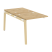 Наборный элемент рабочей станции на деревянных опорах Onix Wood OW.2.NRS-0.8 780x1635x750 (Тиквуд Светлый/Дуб Темный)