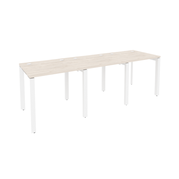 Рабочая станция на П-образном м/к Onix O.MP-RS-3.0.7 2340x720x750 (Денвер Светлый/Белый Металл)