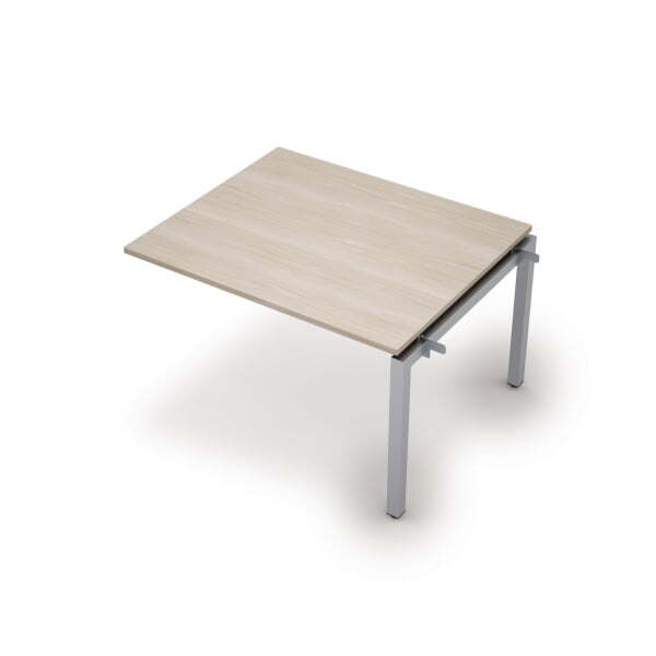 6МПС.502 Бенч-система для переговорных столов, средний модуль (1200x1000x750) (Шамони светлый/Алюминий матовый)