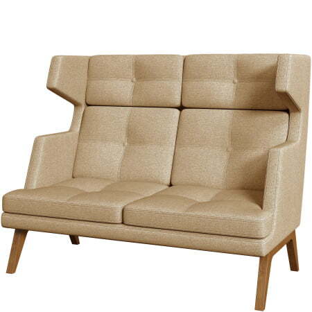 Диван офисный 2-х местный высокий Беверли (Диван 2-местный высокий kiton_03)