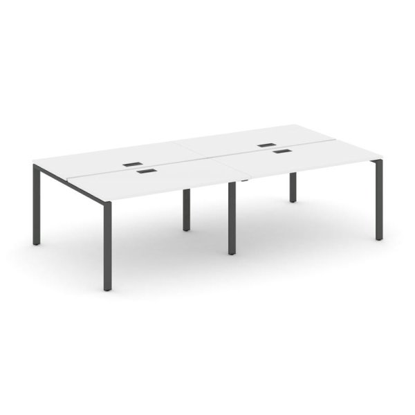 Рабочая станция 2-х сторонняя SN-6P.DRS-041 (1960х1432х750) (Белый/Металл Антрацит)