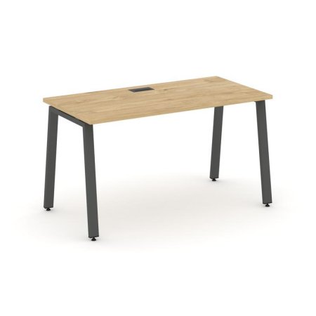 Стол письменный SN-6A.SP-001 (980х600х750) (Тиквуд Светлый/Металл Антрацит)