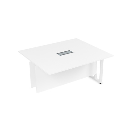 16СКС.164 Стол-квадрат бенч, средний модуль  (1400x1600x750) (Белый Премиум | Белый)