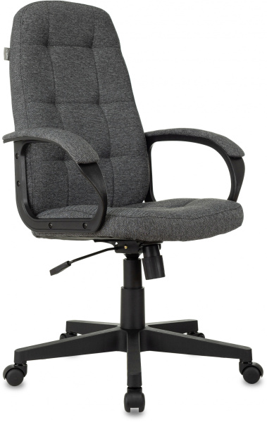 Кресло руководителя CH 002 Fabric серый 3C1 крестов. пластик (Серый)