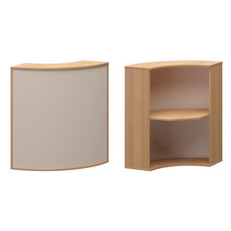 Стойка угловая Ресепшн А-550 900x900x1220 (Ольха)