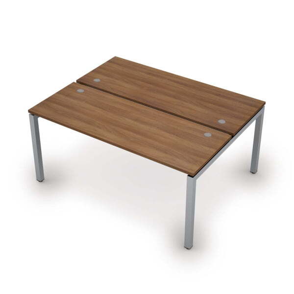 6МБ.5264 Бенч-система на 2 рабочих места (1600x1235x750) (Шамони темный/Алюминий матовый)