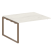 Проходной наборный элемент переговорного стола Metal System Style БО.ППРГ-3 1400x1235x750 (Дуб Наварра/Серый металл)