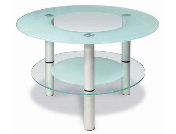 Стол журнальный Кристалл-3 КР-3 ал 750x750x510 (Алюминий)