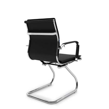 AL 771 V Кресло посетителя, экокожа (Черный)