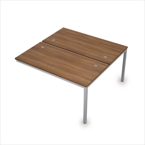 6МБК.279 Сдвоенные бенч-системы, конечный модуль (1400x1435x750) (Шамони темный/Алюминий матовый)