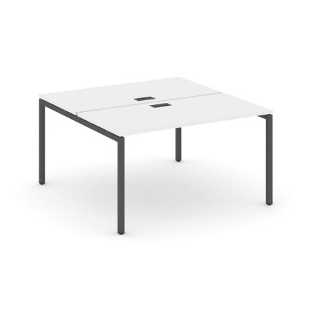 Рабочая станция 2-х сторонняя SN-4P.DRS-021 (980х1632х750) (Белый/Металл Антрацит)