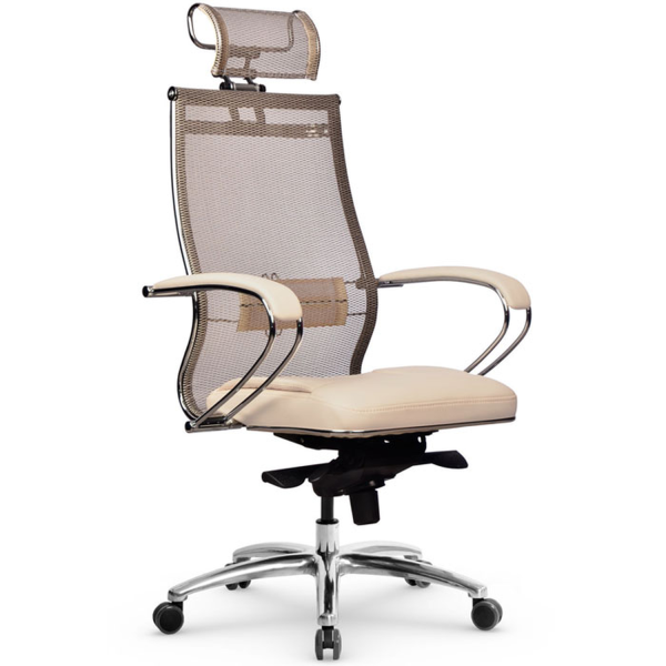 Кресло для руководителя Метта Samurai SL-2.05 MPES (Темно-бежевый | Светло-бежевый)